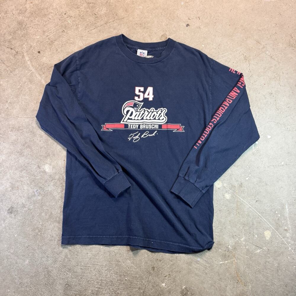 vintage New England Patriots Long Sleeve Tedy Bruschi Long Sleeve t-shirt